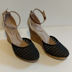 Apt 9 Cork Heel Wedge Sandals - 10 - New